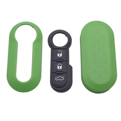 Fiat 500, Panda & Punto Remote Key Shell — 3 Button, 8 Colours - green