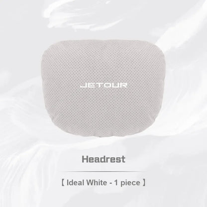 JETOUR Car Headrest Lumbar Support Pillow T2 T3 X70 X90 X95 - headrest white