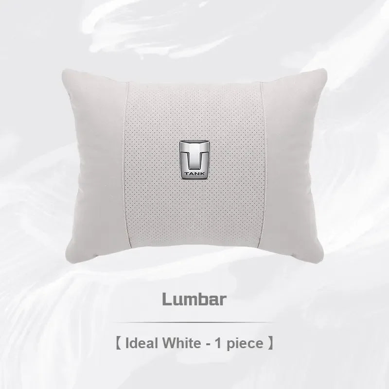 GWM Tank Neck Pillow & Lumbar Support Cushion - White Lumbar
