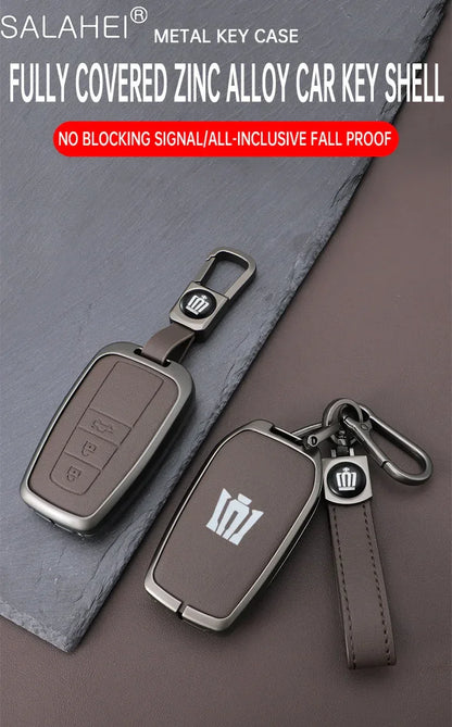 Toyota Key Cover - Zinc Alloy Case - B-red keyring
