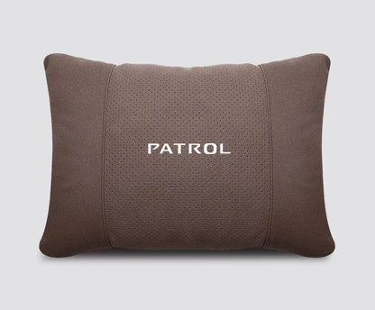 Nissan Patrol Headrest & Lumbar Waist Rest - Neck Support Pillow - Brown