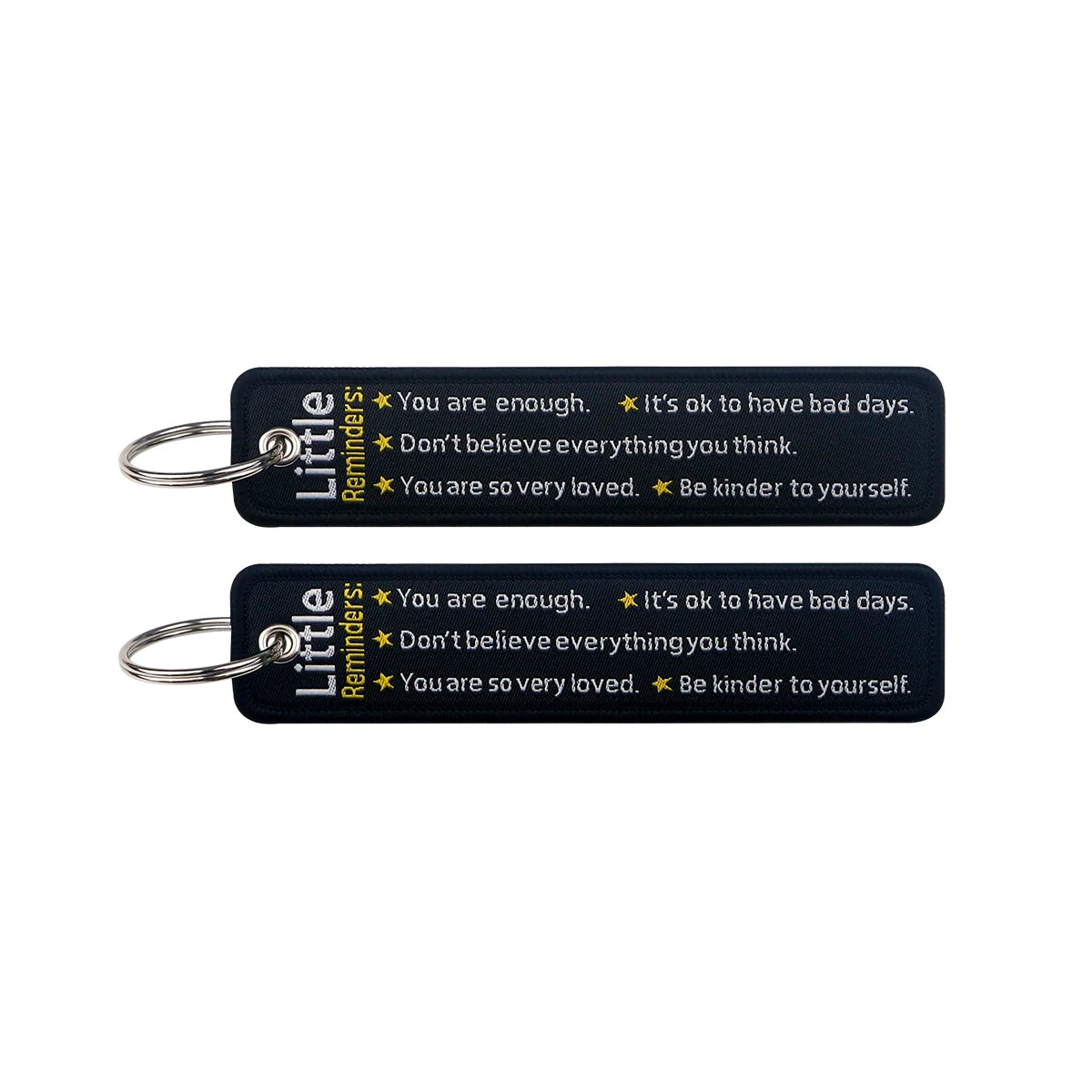 Embroidered Keys Tag Keychain - Personalized Key Identifier Fob