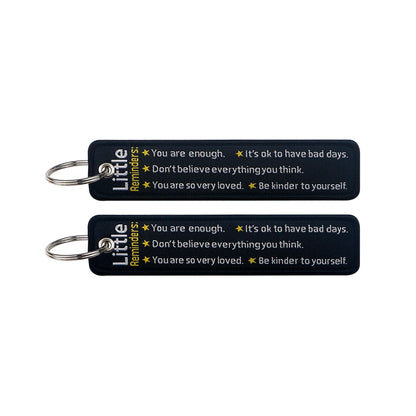 Embroidered Keys Tag Keychain - Personalized Key Identifier Fob