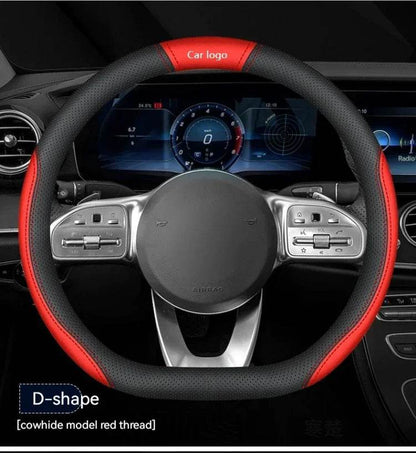 Changan Leather Steering Wheel Cover for UNI-K UNI-T CS15 CS35 CS55 CS75 CS85 CS95 Alsvin CX70 - 