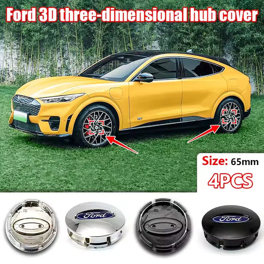4PC 65mm Ford Wheel Center Hub Caps