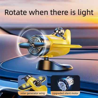 Solar Rotating Aeroplane Dashboard Ornament