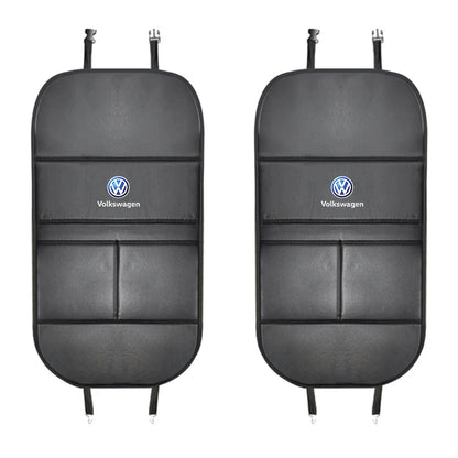 VW Car Seat Back Protector Anti-Kick Mat Storage Bag Golf Tiguan