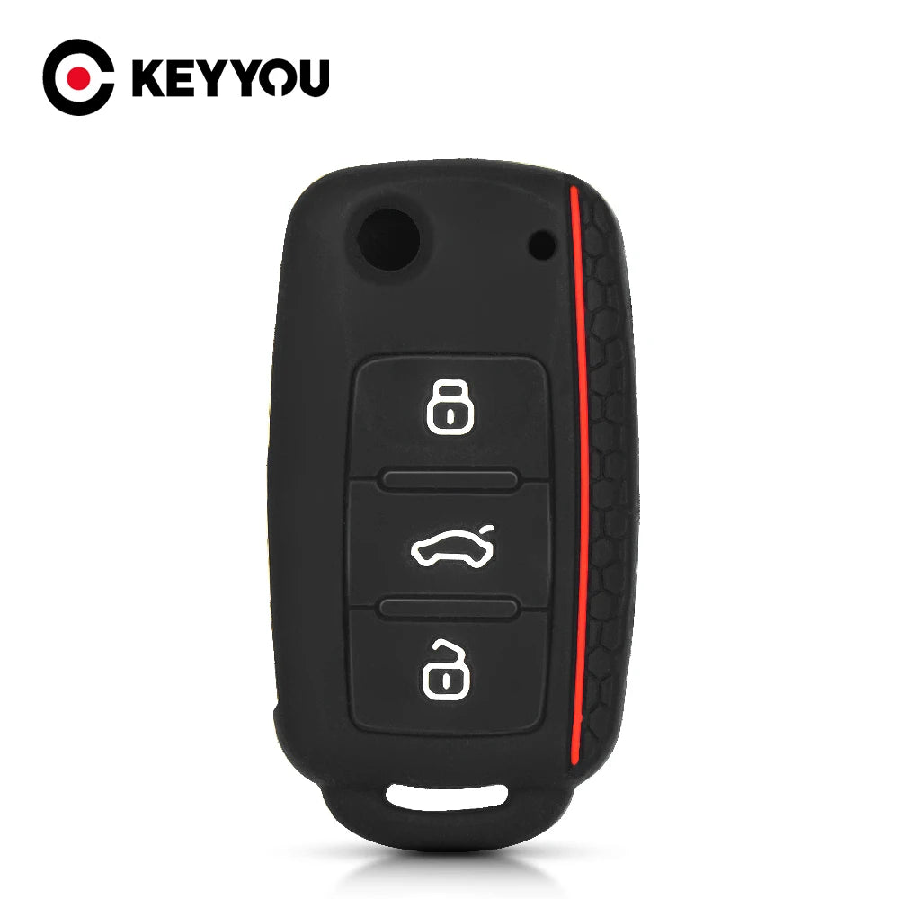VW Sagitar, Touareg & Phaeton Key Case — Silicone or TPU