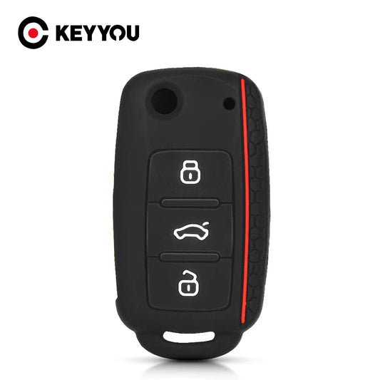 VW Sagitar, Touareg & Phaeton Key Case — Silicone or TPU