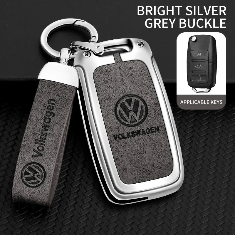VW Polo Tiguan Golf Jetta Beetle Zinc Alloy TPU Key Case Cover