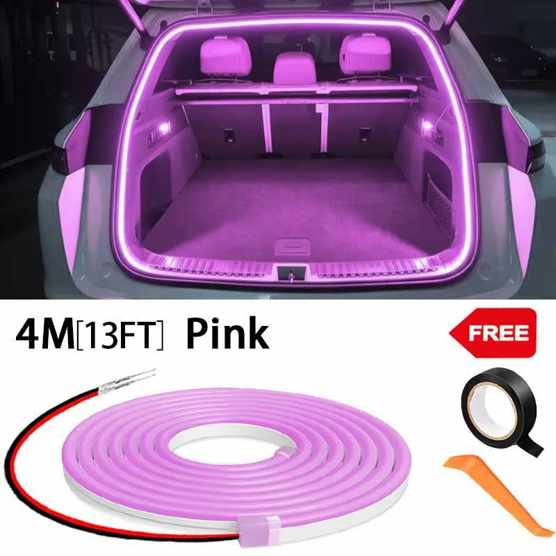 LED Trunk Ambient Light Strip with Auto-Sensing, Wire-Free Install