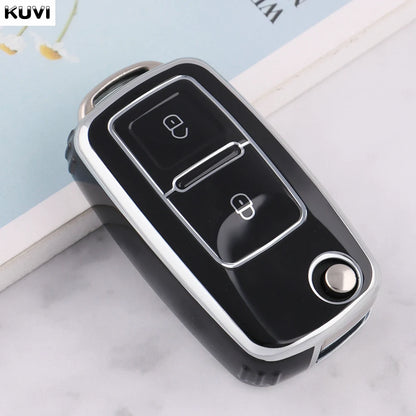 VW Polo, Golf MK4–MK6 & Passat TPU Key Case — 2 or 3 Button