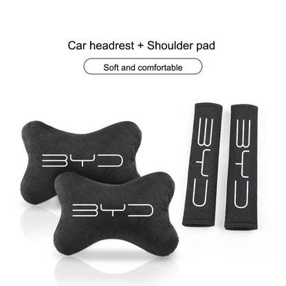 BYD Car Neck Pillow & Seat Belt Shoulder Pad