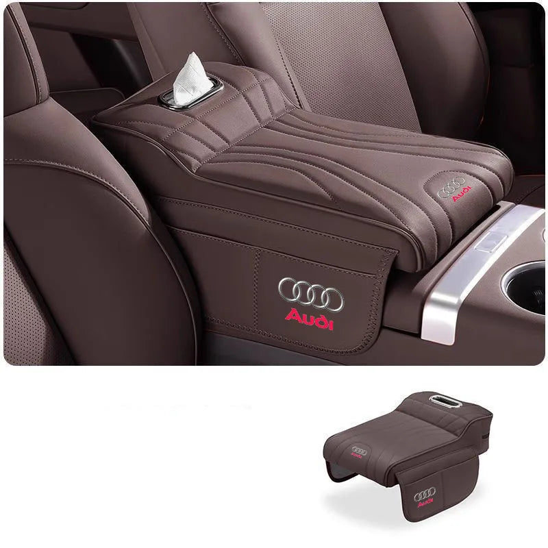 Audi Armrest Height Raise Pad with Storage Bag