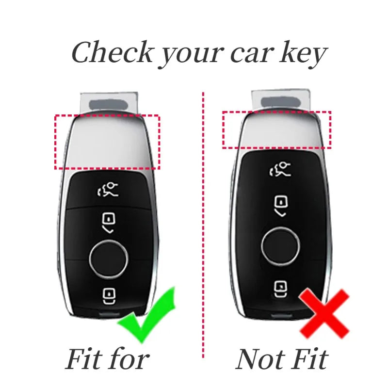 Mercedes-Benz Clear TPU Key Fob Case — C, E, S and GLC Class