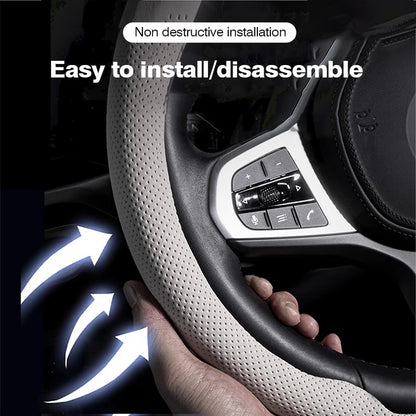 Genesis Nappa Leather Steering Wheel Cover