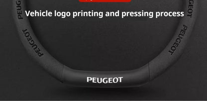 Peugeot Leather Steering Wheel Cover - D Type Black A
