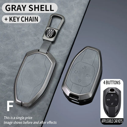 Zinc Alloy Leather Key Case Cover for GAC Trumpchi GS7 GS8 Remote