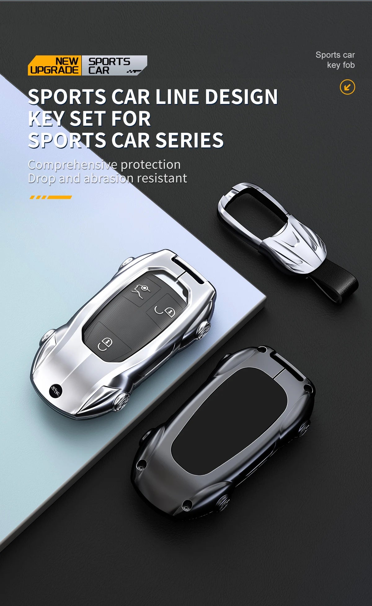 Mercedes-Benz Zinc Alloy Car Key Cover – A, C, E & S Class