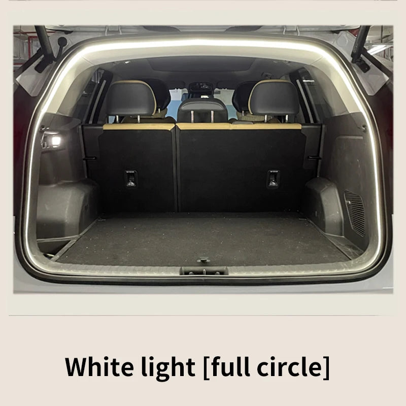 Car Trunk Ambient LED Light Strip | Wireless, Auto-Sensing, High Brightness - 4M White light
