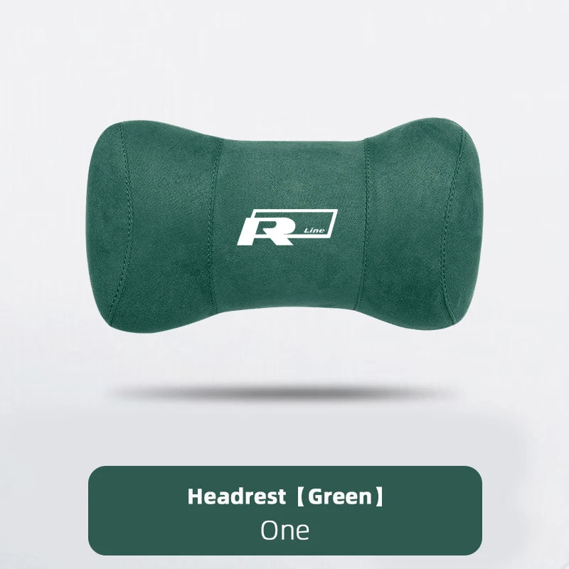 VW Suede Car Headrest Pillow
