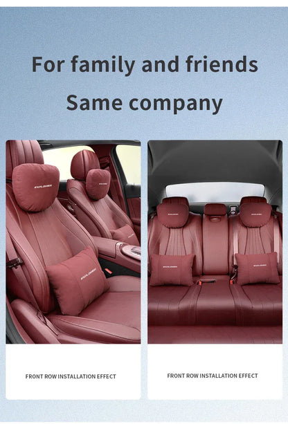 Ford Explorer 5-Color Car Headrest Neck & Lumbar Support Pillow - Red Headrest