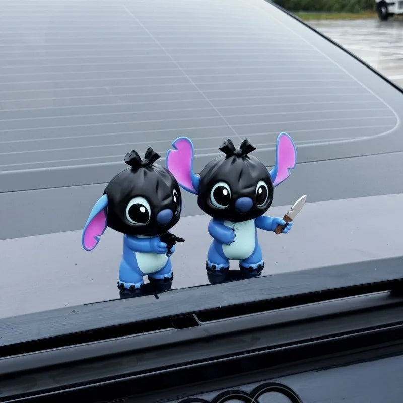 Stitch Robbery Figure – Creative Anime Car Decoration Doll