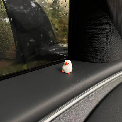 5-Piece Cute Duck Car Ornaments Set