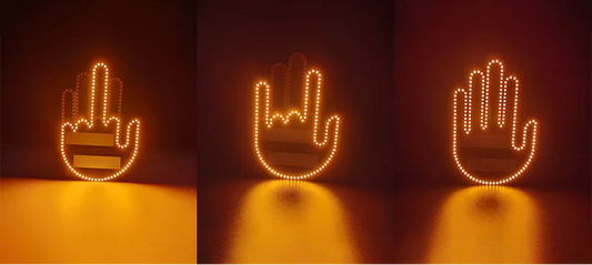 LED Finger Light with Remote for Car Rear Window