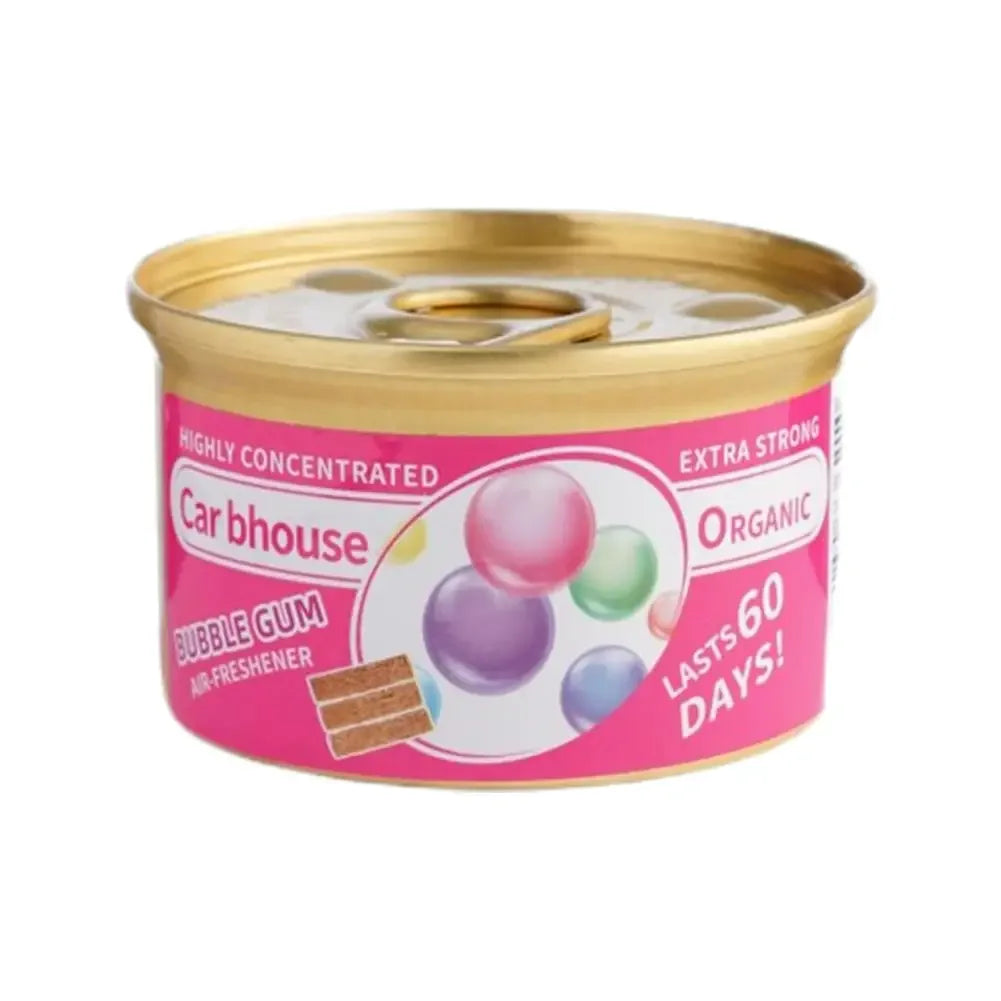 Bubble Gum Scent Car Air Freshener Organic Can Odor Eliminator - A
