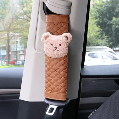 Children's Bear Car Seatbelt Cushion Cover