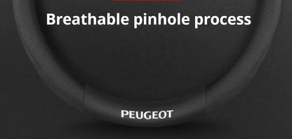 Peugeot Leather Steering Wheel Cover - D Type Black A