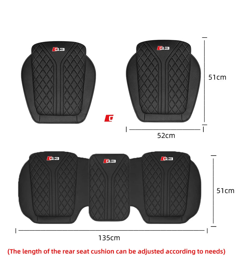 For Audi Q3 Q7 Q8 TT Car Seat Cover Universal Breathable Car Front/Rear Seat Cushion Chair Protector Pad Auto Interior Accessory