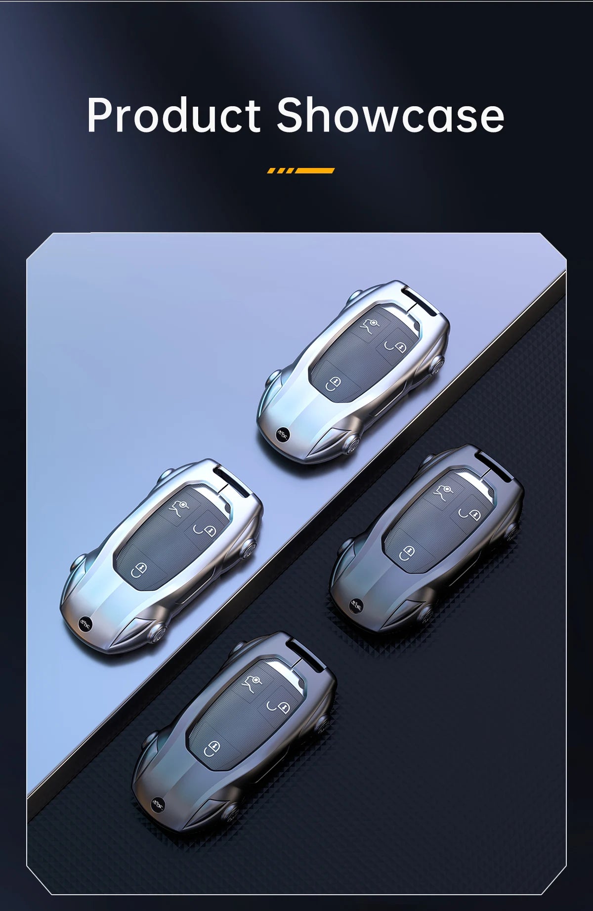 Mercedes-Benz Zinc Alloy Car Key Cover – A, C, E & S Class