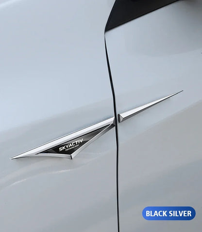 Mazda 3D Alloy Car Stickers – 2-Piece Decorative Emblem Set