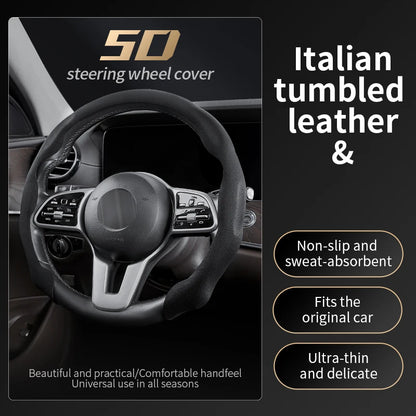 Suede Anti-Slip Ultra-Thin  Universal Steering Wheel Cover