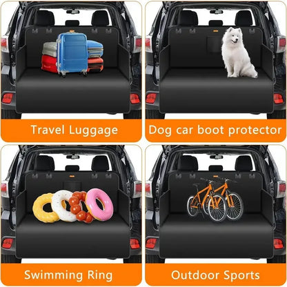 Universal Waterproof Dog Car Seat Cover - Trunk Mat Hammock Carrier - 