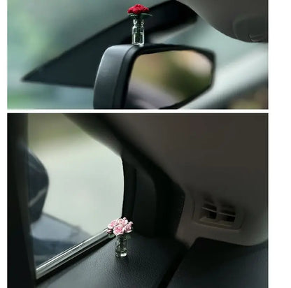 Mini Rose & Sunflower Car Vase