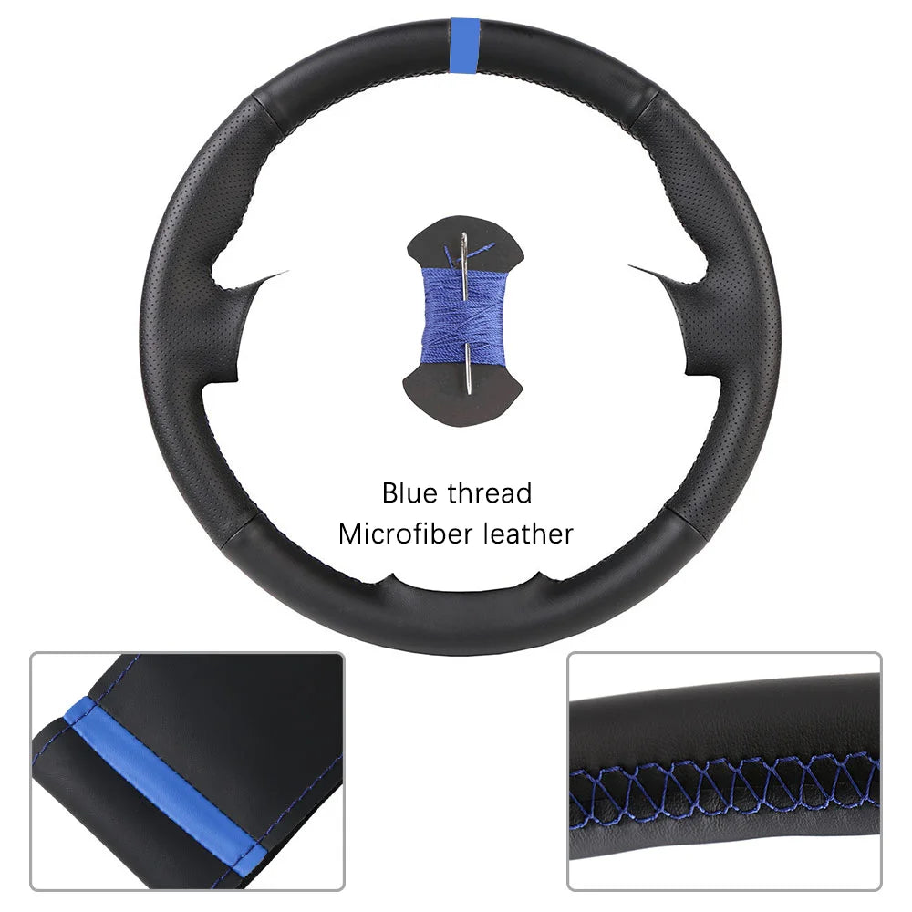 Renault and Dacia Stitch-On Steering Wheel Cover - Blue Thread (Type B)