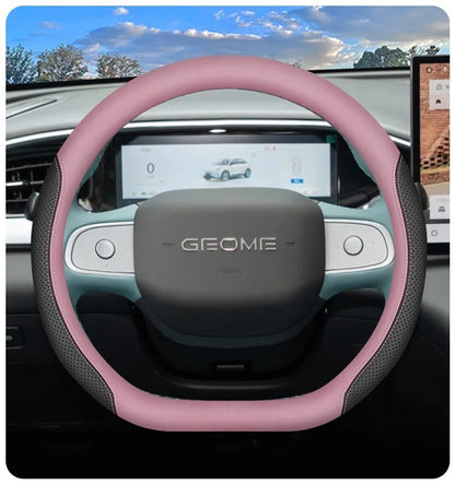 Geely EX2 Nappa Leather Steering Wheel Cover – 34 cm