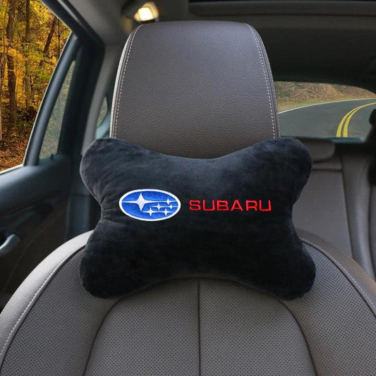 Subaru Neck Support Pillow Car Headrest - Embroidered
