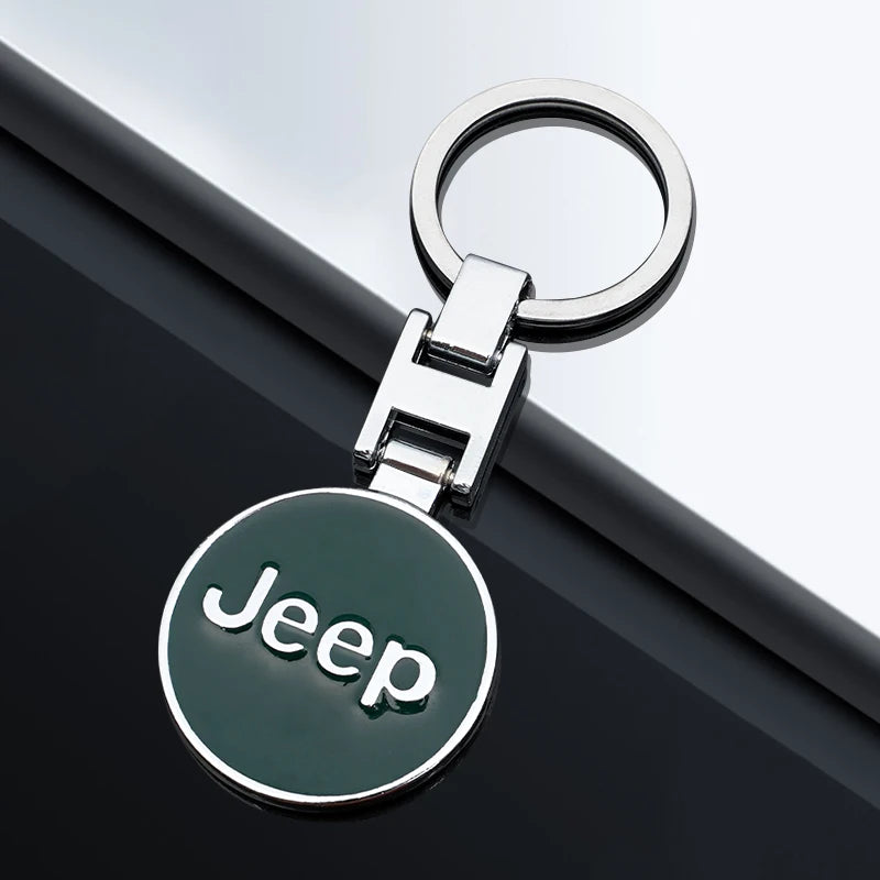 3D Metal Jeep Badge Keychain - Wrangler Renegade Gladiator Keyring