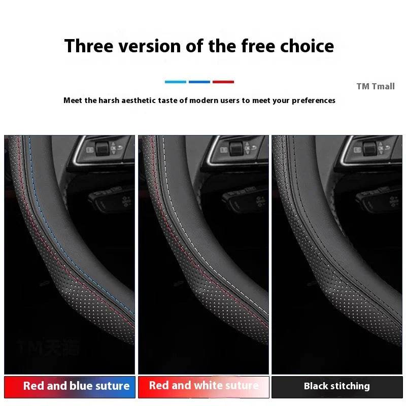 Mercedes Suede Leather Steering Wheel Cover - Fits A, B, C, E, S, GLC, GLE, CLA, ML, Vito & More - O Suede Black