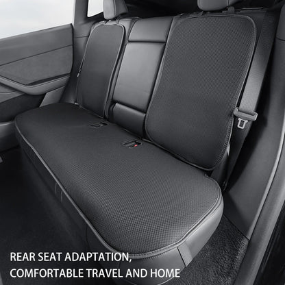 Tesla Ice Silk Seat Cushion | Model 3 & Y (2019–2025) Breathable Cover - T-M3Y-F01-white