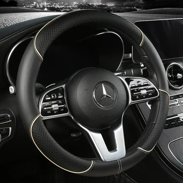 SEAT Microfibre Steering Wheel Cover - Beige