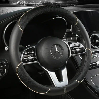 SEAT Microfibre Steering Wheel Cover - Beige