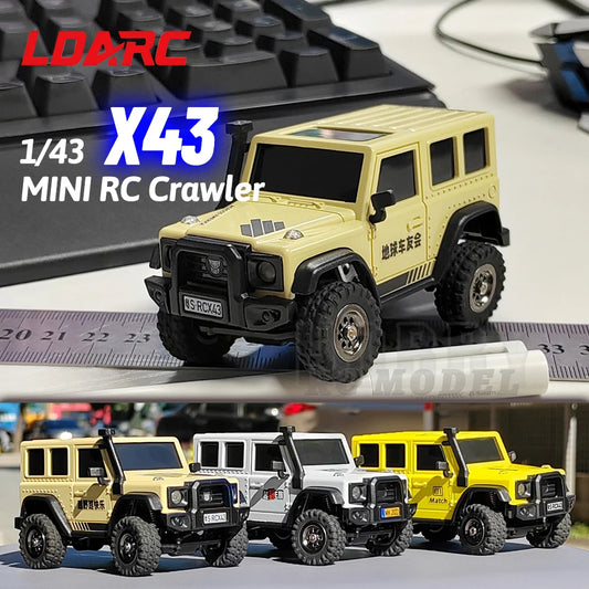 LDARC X43 Mini RC Car – 4WD Electric Remote Control - Lemon Yellow