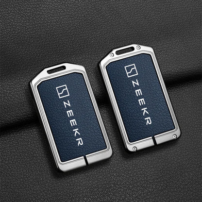 Zeekr 7X 009 007 001 NFC Zinc Alloy Leather Key Cover Case Chain