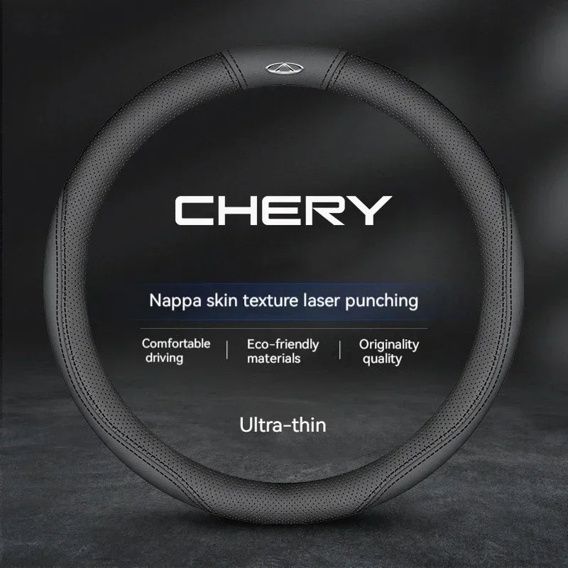 Chery Suede Leather Steering Wheel Cover