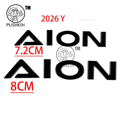 GAC AION V 2025 2026 3D ABS Black Emblem Badge Sticker Decal